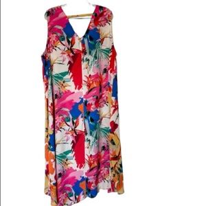 Flowy Spring Summer Floral Dress Size 2XL